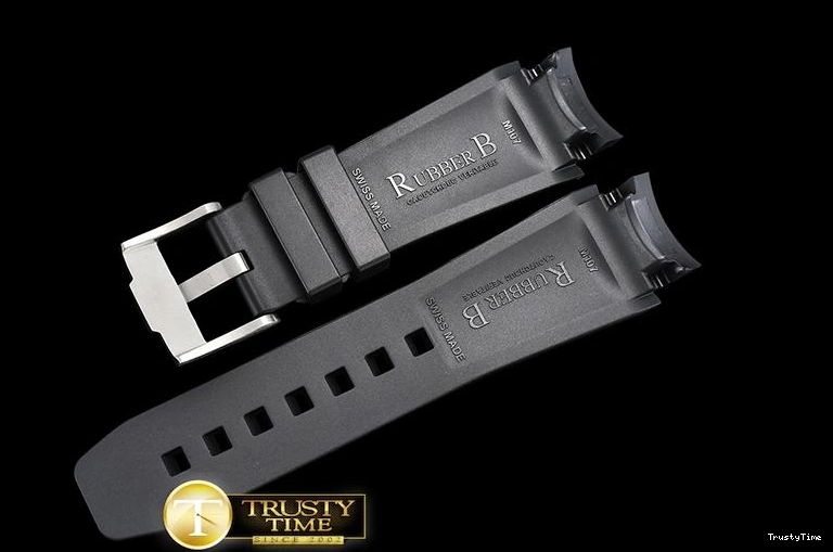 0730 Original ROLACC028D – Rubber B Black Vulcanized Strap For Rolex DeepSea 839
